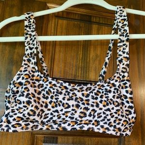 Women’s Cheetah Print Swim Top